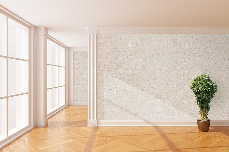 European White Cork Tiles for Walls