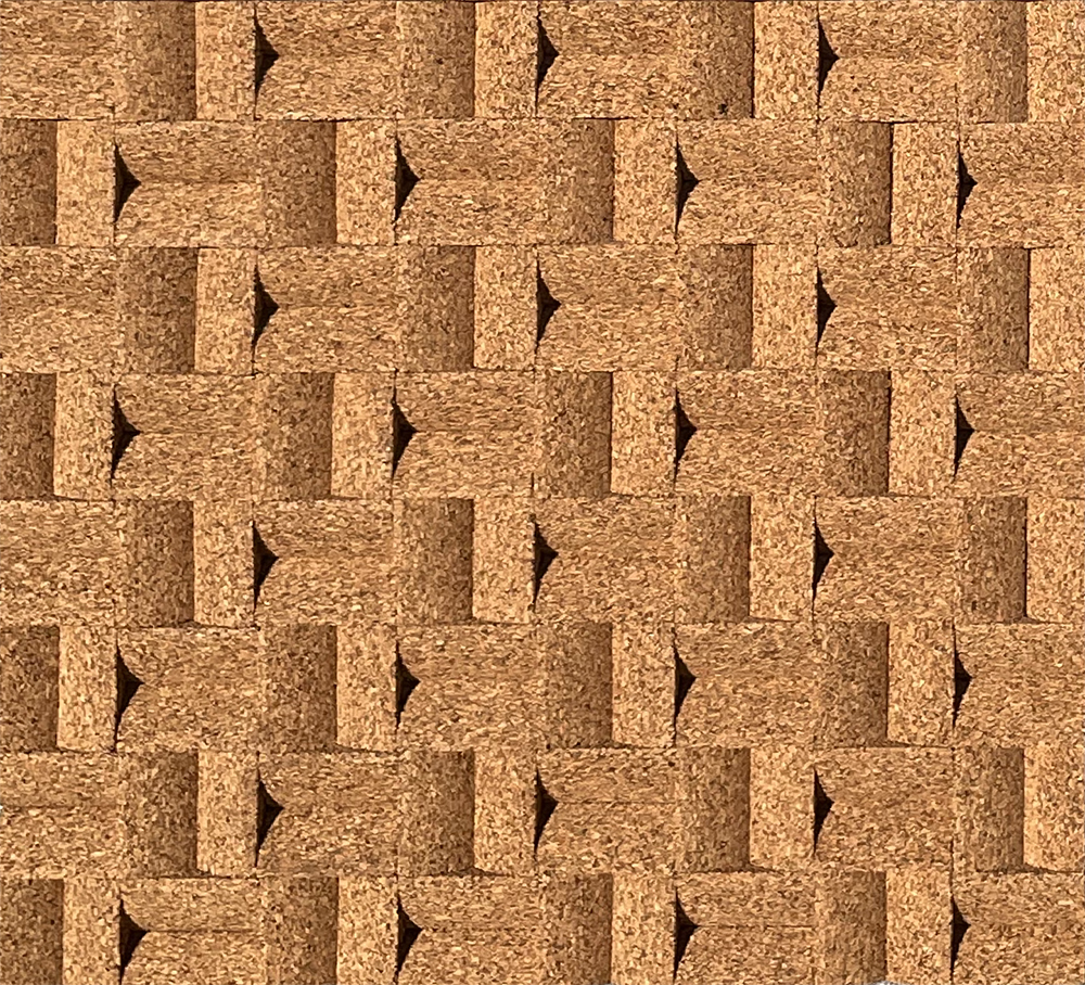 Ecoclay - 1 ⁷/₆₄ (28mm) - 3D Cork Wall Panels (WEC28)
